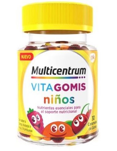 Multicentrum Vitagomis Niños 30 Caramelos Goma de Multicentrum