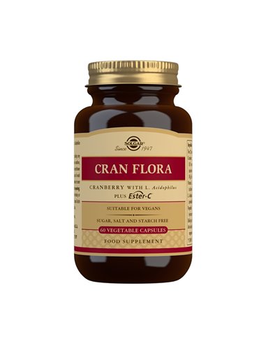 Cran Flora (Arand.Rojo Con Probiot.Y Ester-C) 60Ca de Solgar