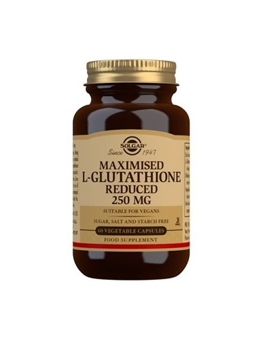L-glutatión Maximizado 250 mg  60 cápsulas vegetales Solgar