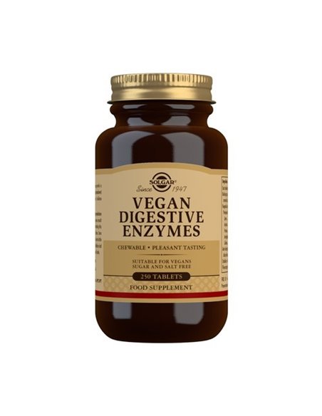 Vegan Enzimas Digestivas 250Comp.Mast. de Solgar