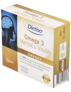 Omega  3 Mental & Visión  Envase 45 Perlas(45 Días) de Dielisa®