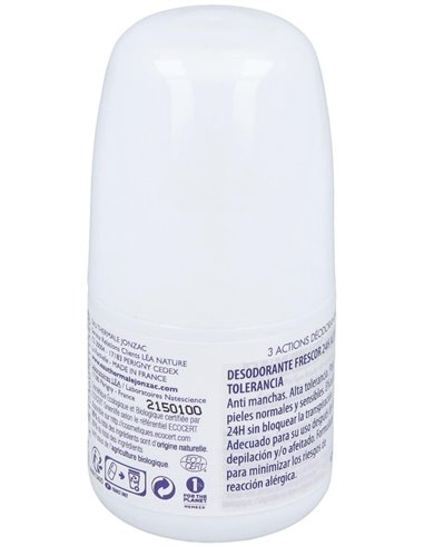 Desodorante Frescor 24H Hipoaler Roll-On  50Ml Bio de Jonzac Eco-Bio