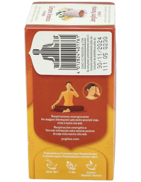 Yogi Tea Jengibre, Naranja Y Vainilla 17 X 1,8 G de Yogi Tea