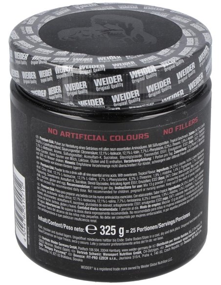 Weider Premium Eaa Zero Tropical 325Gr. de Weider