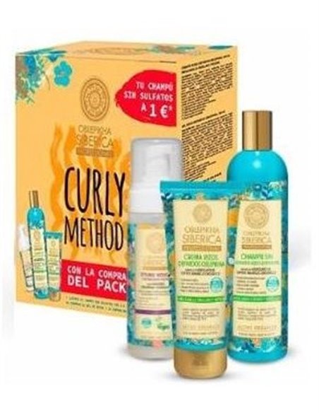 Oblepikha Set Curly Champu+Gel Rizos+Espuma 170Ml de Natura Siberica