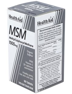 Msm (Metilsulfonilmetano) 1.000 Mg 90 Comp de Health Aid