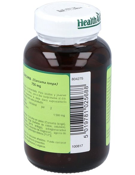 Curcuma Raiz (Turmeric) 60Comp. Health Aid de Health Aid