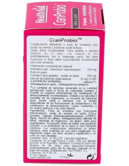 Cranprobio 30Vcap. Health Aid de Health Aid