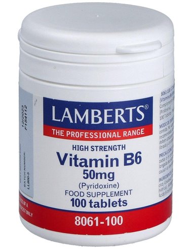 Vitamina B6 50 mg (Piridoxina) de Lamberts