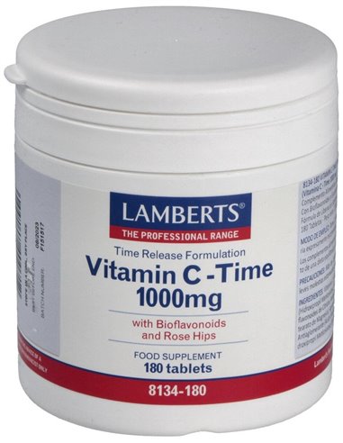 Vitamina C 1000 mg + Bioflavonoides Time Release de Lamberts