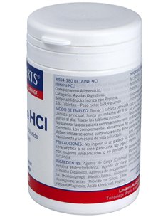 Betaína HCl 324 mg y Pepsina 5 mg de Lamberts