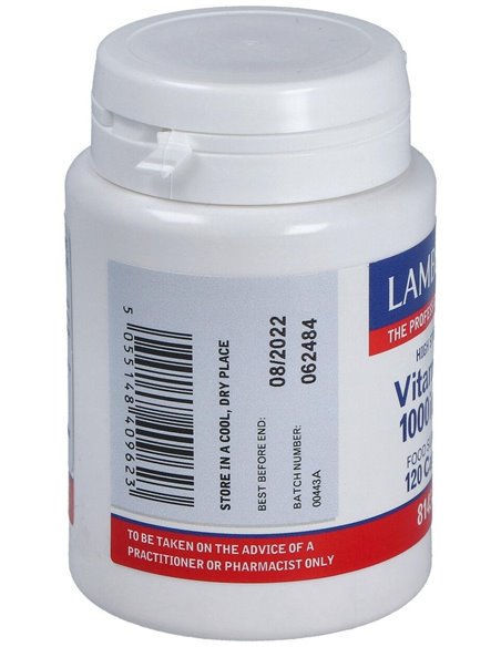 Vitamina D3 1000 UI (25 µg) 120 Caps. de Lamberts
