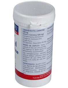 L-Acetil Carnitina HCl 500 mg de Lamberts