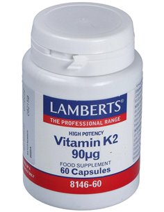 Vitamina K2 (como MK-7) 90 µg 60 Caps. de Lamberts