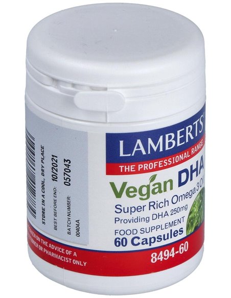 DHA Vegano 250 mg 60 Caps. de Lamberts
