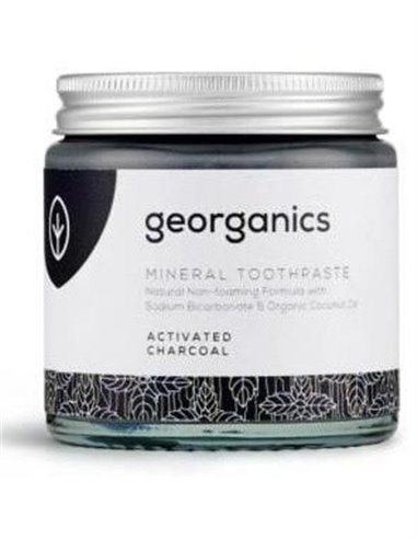 Dentifrico Mineral Carbon Activado Crema 120Ml. de Georganics