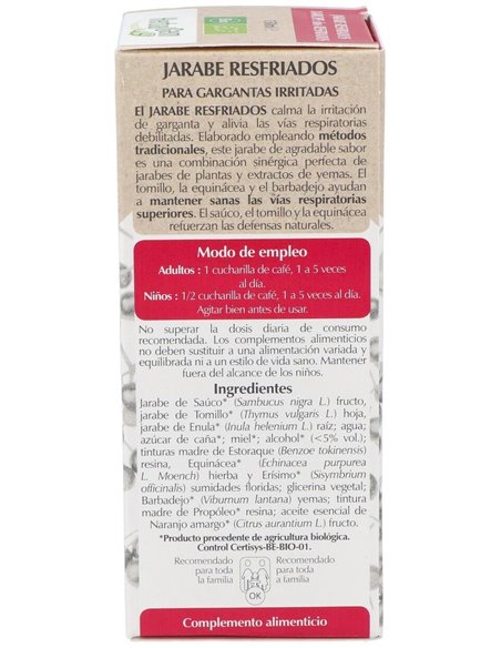 Jarabe Resfriados Calmante Garganta 150Ml. de Herbalgem