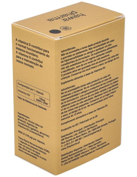 Hawa Vitamina D3 4000Ui 60Cap. de Hawa Pharma