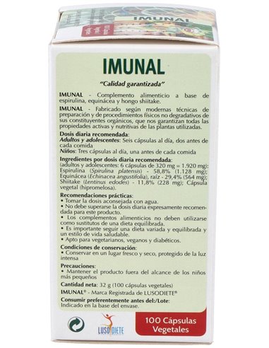Imunal 100Cap. Lusodiet de Lusodiete