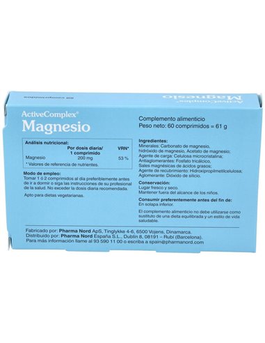 Activecomplex Magnesio 60Comp. de Pharma Nord