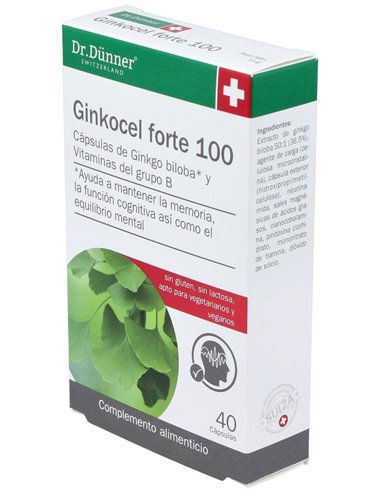Ginkocel Forte 100 40Cap. Dr.Dunner de Salus