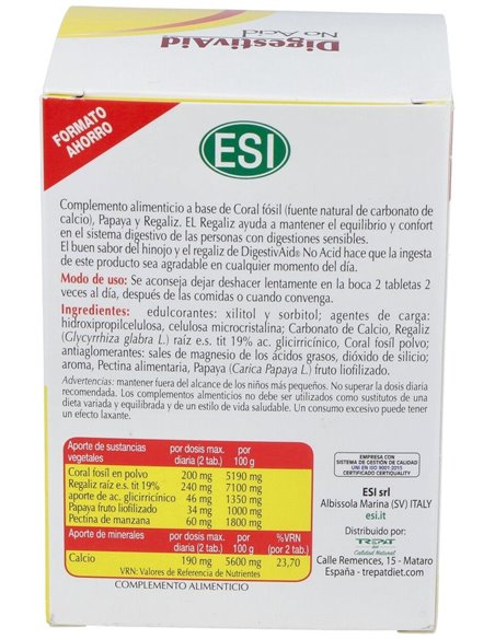 Digestivaid No Acid 60Comp. de Trepatdiet-Esi