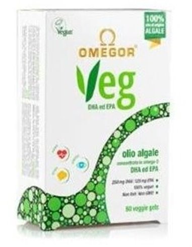 Omegor Veg Omega 3 Vegetal 60Cap. de Uga Nutraceuticals