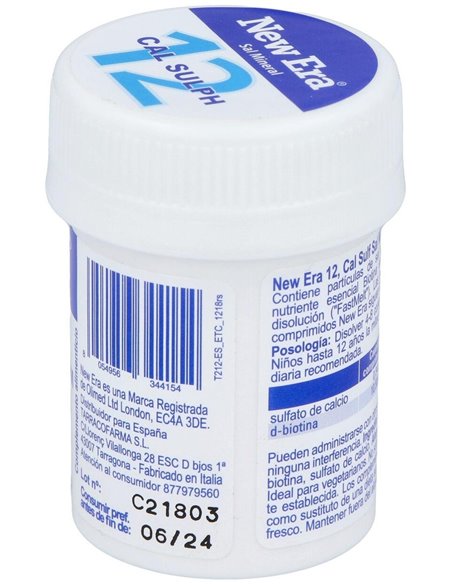 Sal Schussler Nº12 Calcium Sulfuricum 240Comp. de New Era