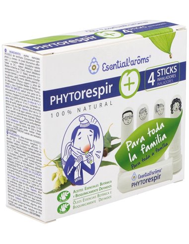 Phytorespir 30 Ml + 4 Sticks Inhaladores de Esential Aroms
