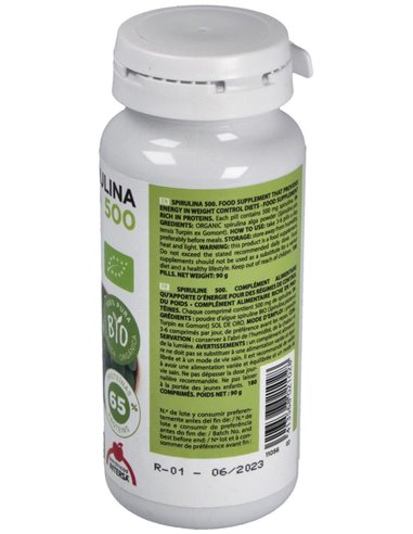 Espirulina (500 Mg.) 180 Comprimidos Bio de Intersa