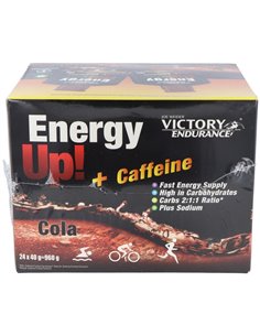 Victory Endurance Energy Up Gel +Cafeina Cola 24Ud de Weider