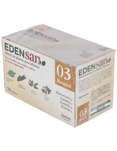 Edensan  Respira 03  Envase 20 Filtros(20 Infusiones) de Edensan®
