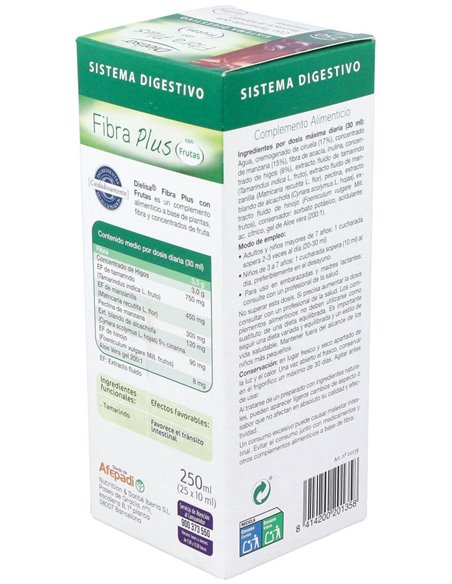 Fibra Plus Con Frutas  Envase 250 Ml(8-12 Días) de Dielisa®