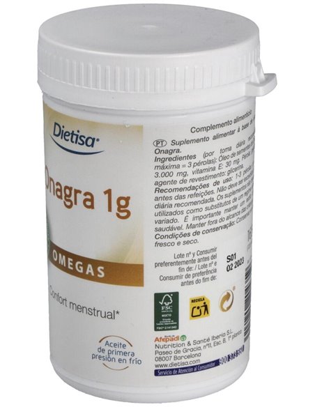 Onagra 1Gr. 120Perlas de Dietisa (Dielisa)