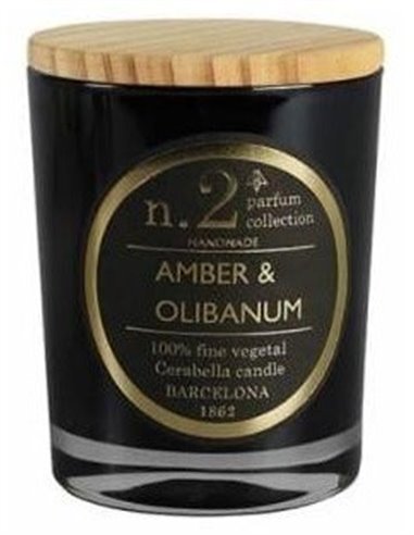 Vela Vaso Perf2 Amber-Olibanum 7,5X9Cm 1Ud. de Cerabella