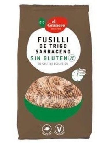 Fusilli De Trigo Sarraceno Sin Gluten Bio, 500 G de El Granero Integral