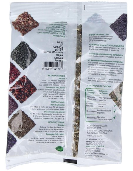 Salvia Bolsa 40Gr. de Soria Natural
