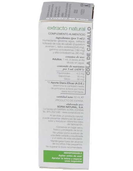 Ext. Cola De Caballo Xxi 50Ml. S/Al de Soria Natural