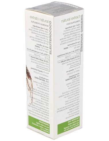 Ext. Eleuterococo Xxi 50Ml. S/Al de Soria Natural