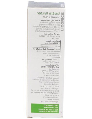 Ext. Regaliz Xxi 50Ml. S/Al de Soria Natural