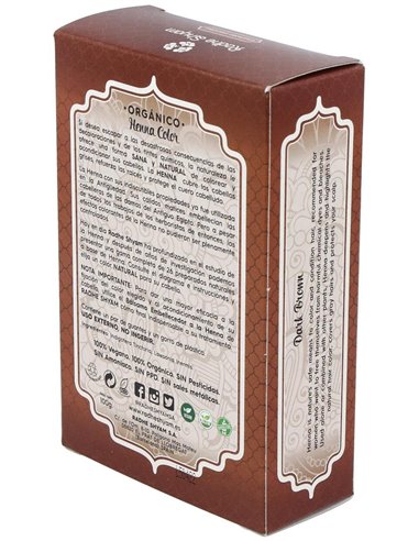 Henna Polvo Castaño Oscuro 100Gr. de Radhe Shyam