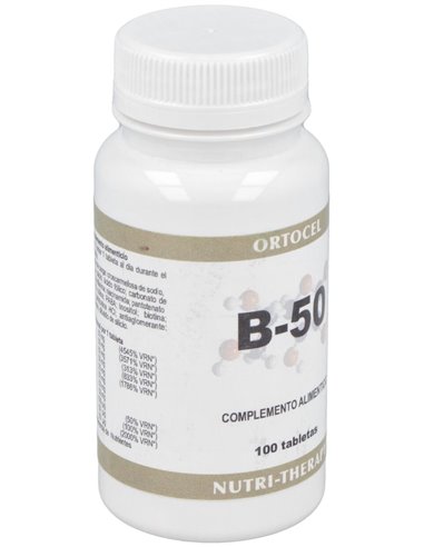 Complex B-50 100Comp. de Ortocel Nutri-Therapy