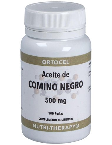 Aceite De Comino Negro 500Mg. 100Perlas de Ortocel Nutri-Therapy