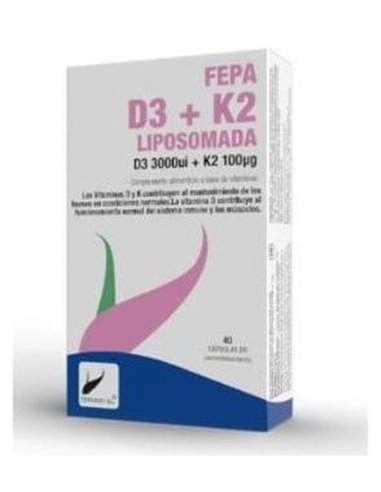 Fepa-Vitamina D3+K2 Liposomado 40Cap. de Fepadiet