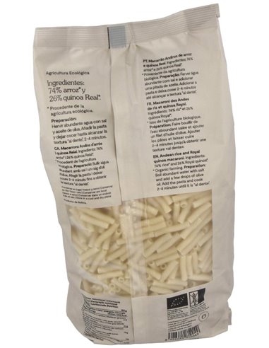 Macarrones Andino De Arroz Y Quinoa 500Gr. de Oleander