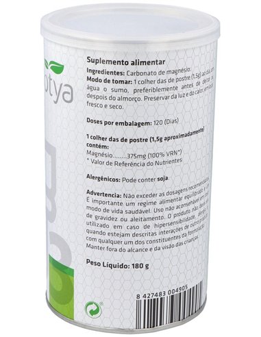 Carbonato De Magnesio 180G  Polvo de Sotya