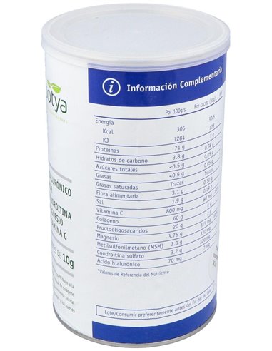 Colágeno Con Hialurónico, Msm, Condroitina, Magnesio, Vitamina C  400G Polvo de Sotya