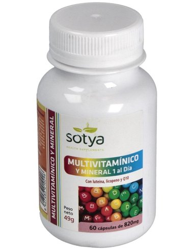Multivitaminico Y Mineral 1 Al Día 820Mg Cáps. 60U de Sotya