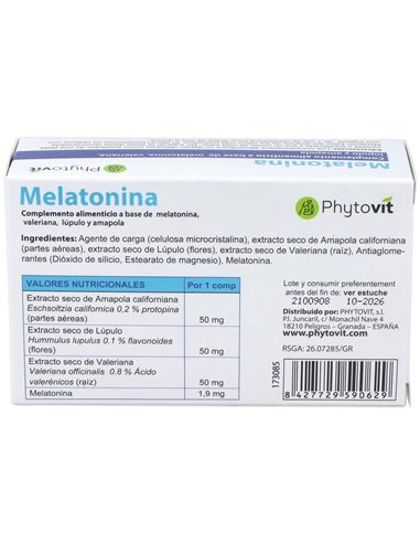 Melatonina Dolce Dormire 60Cap. de Phytovit