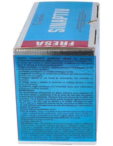 Sinaptiv Fresa 8Viales de Nutilab